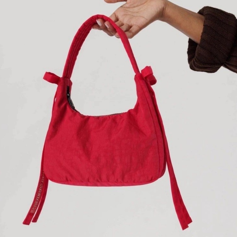 Baggu x Sandy Liang Bow Bag - Candy Apple Red